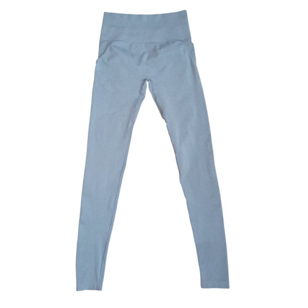 AYBL Light Blue Seamless High Waist Leggings Women's Size S Gym Workout